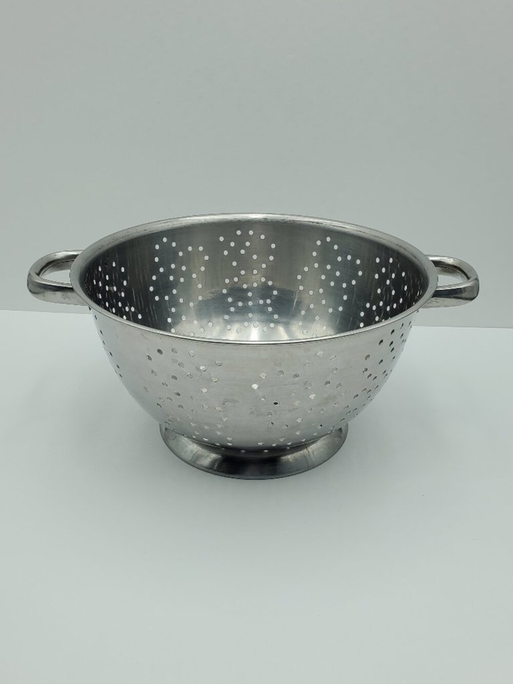 Progressive Stainless Steel 5 Qt Colander Pedestal Footed Metal Pasta Drainer